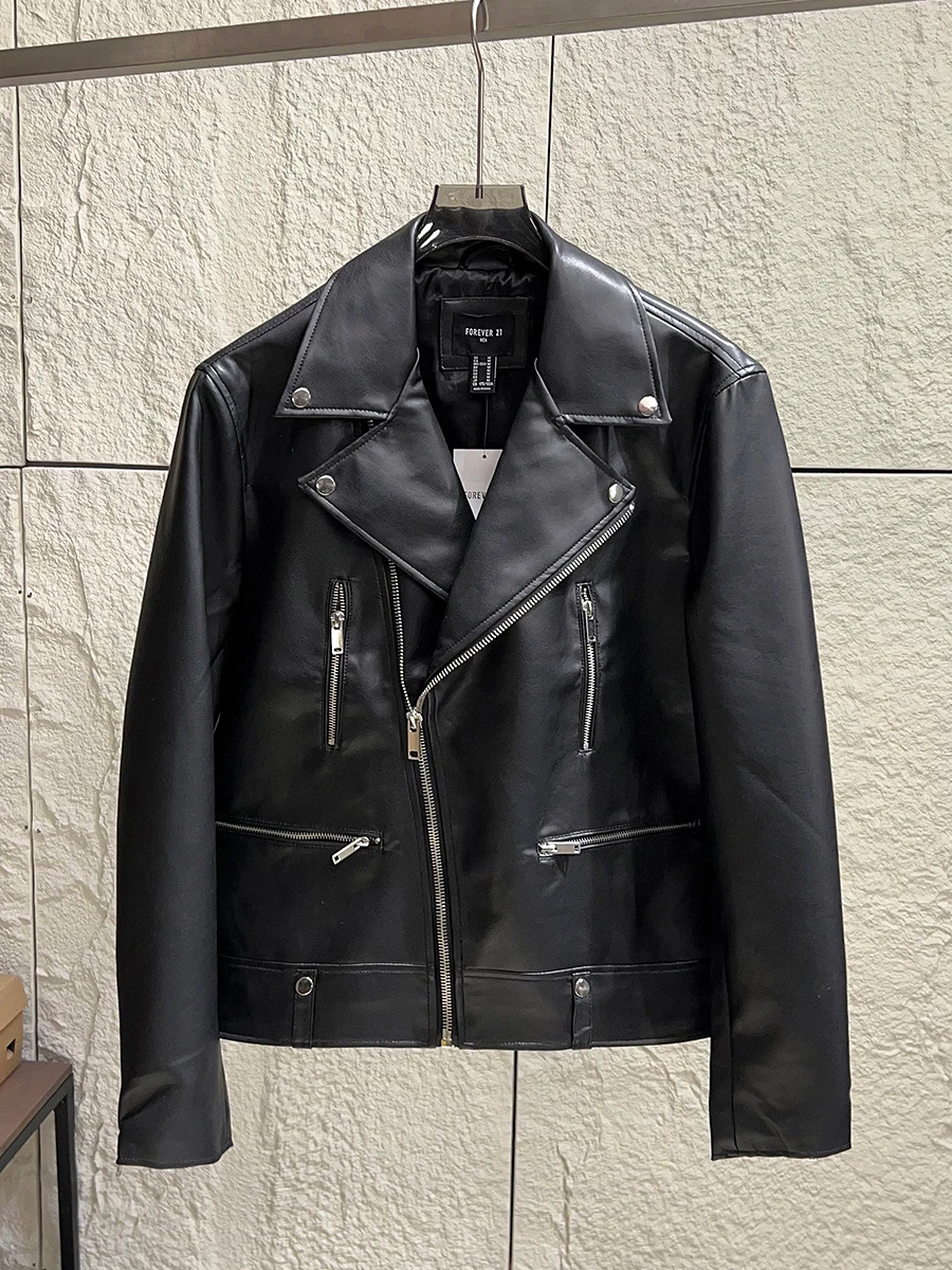 Fashionable Casual PU Leather Jacket Men's Stand Collar Oil Washed Eco-Friendly Leather Coat Standard Fit Zipper Closure Wint...
Fashionable Casual PU Leather Jacket Men's Stand Collar Oil Washed Eco-Friendly Leather Coat Standard Fit Zipper Closure Wint...