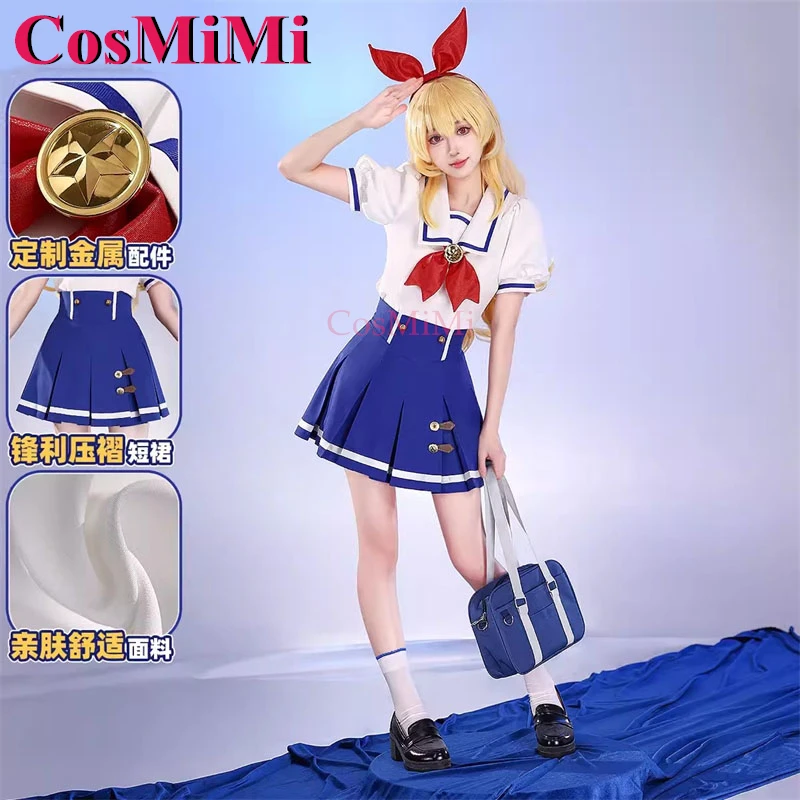 CosMiMi Anime Aikatsu! Hoshimiya Ichigo/Kiriya Aoi Cosplay Costume Lovely Summer School Uniforms Carnival Role Play Clothing New
CosMiMi Anime Aikatsu! Hoshimiya Ichigo/Kiriya Aoi Cosplay Costume Lovely Summer School Uniforms Carnival Role Play Clothing New