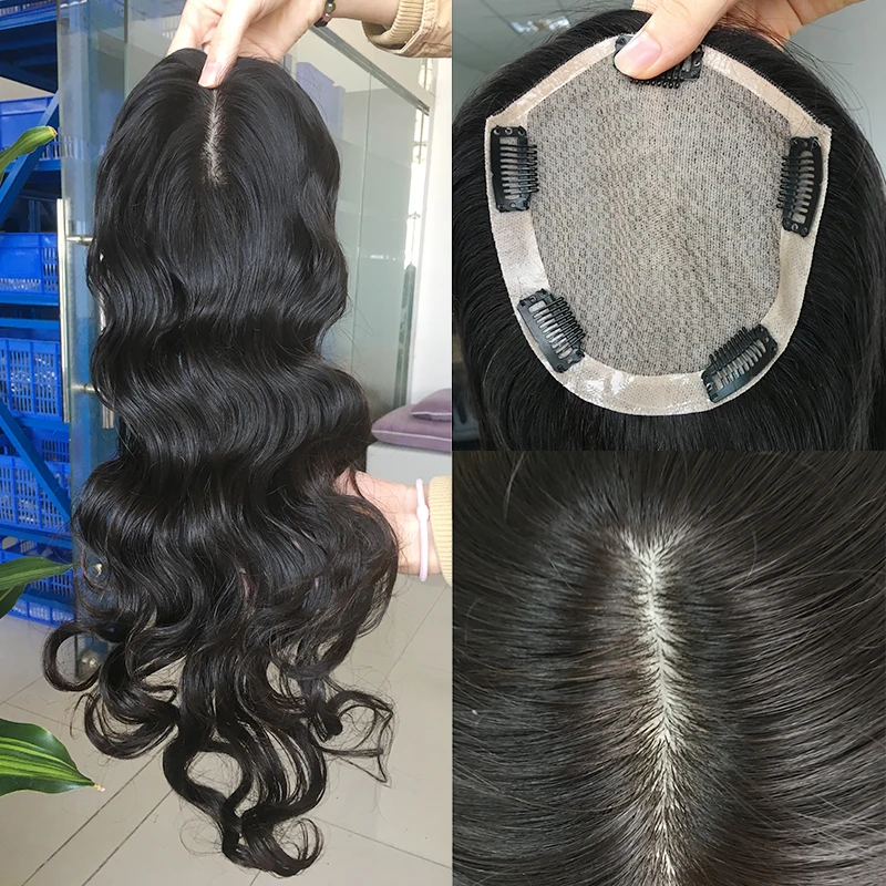 Beauty Girl Hand Made Hair Toppers For Thinning Hair Loss Clip In Wavy Human Hair Topper Silk Base Women Toupee
Beauty Girl Hand Made Hair Toppers For Thinning Hair Loss Clip In Wavy Human Hair Topper Silk Base Women Toupee