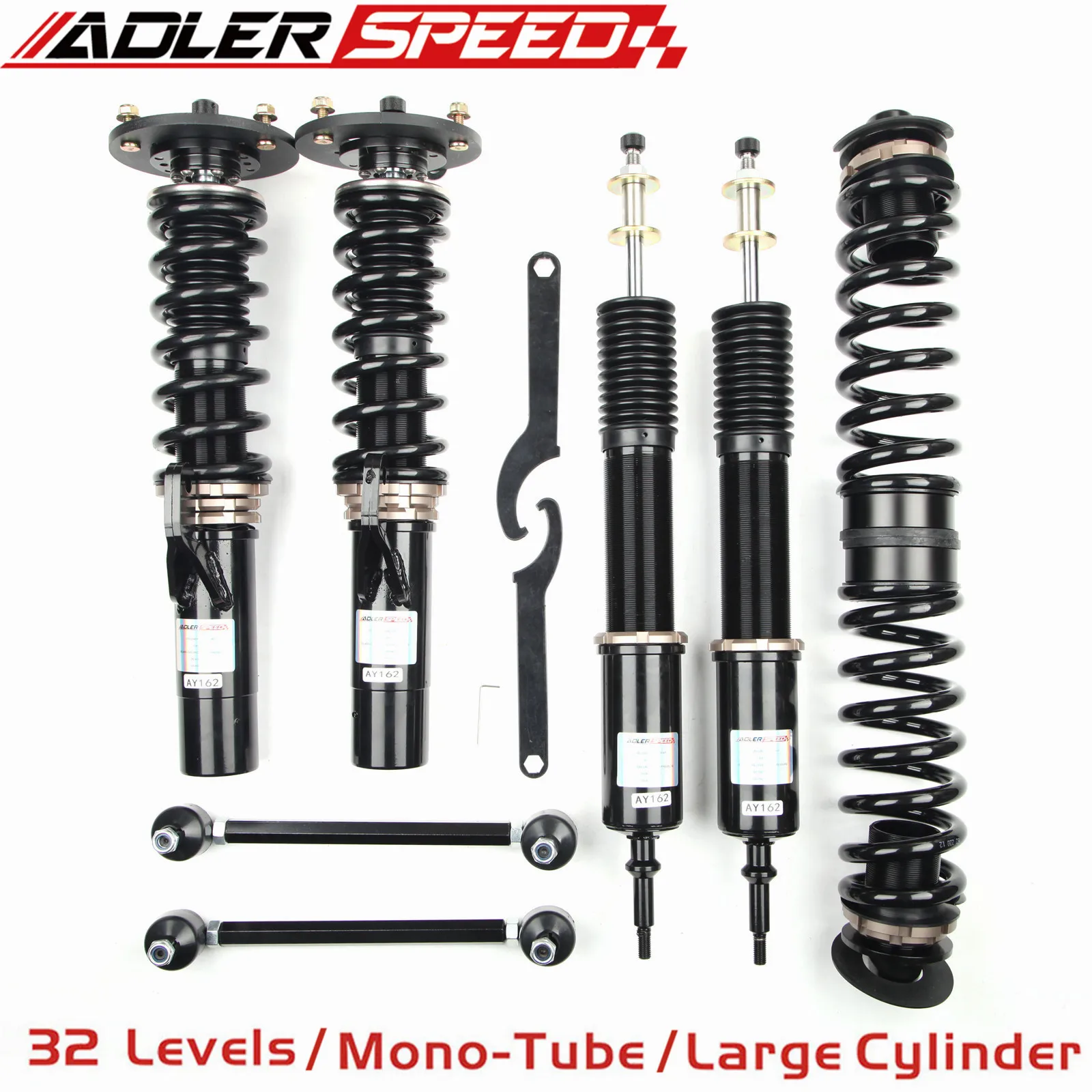 ADLERSPEED 32 Level Adjust Coilover Suspension Kit FOR BMW X1 sDrive (E84) 2010-15
ADLERSPEED 32 Level Adjust Coilover Suspension Kit FOR BMW X1 sDrive (E84) 2010-15