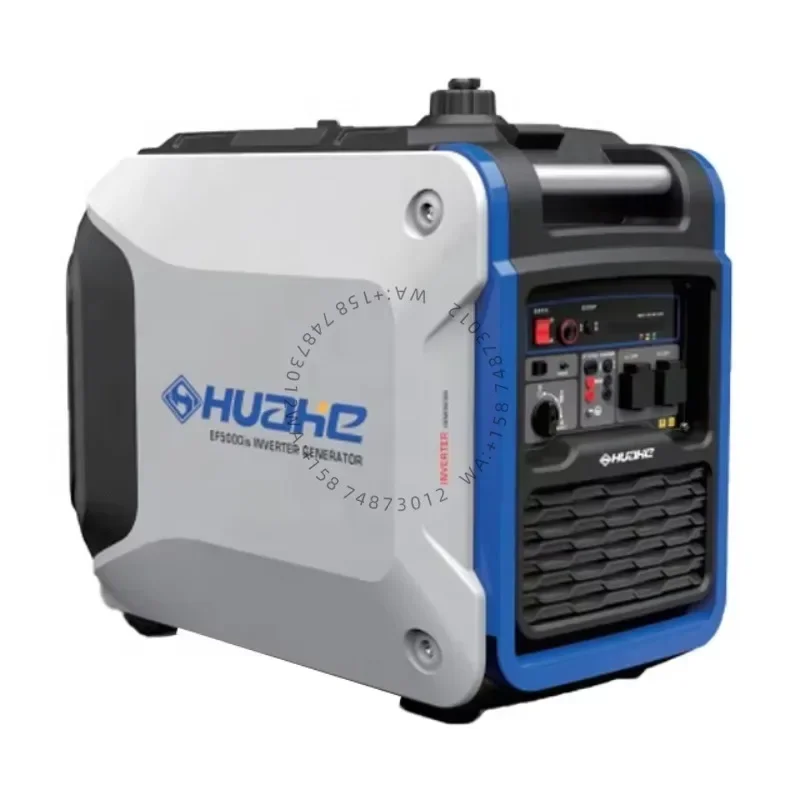 Portable 5000 Watt Silent Digital Inverter Petrol Generator Four Stroke Engine 50Hz Frequency 
Portable 5000 Watt Silent Digital Inverter Petrol Generator Four Stroke Engine 50Hz Frequency