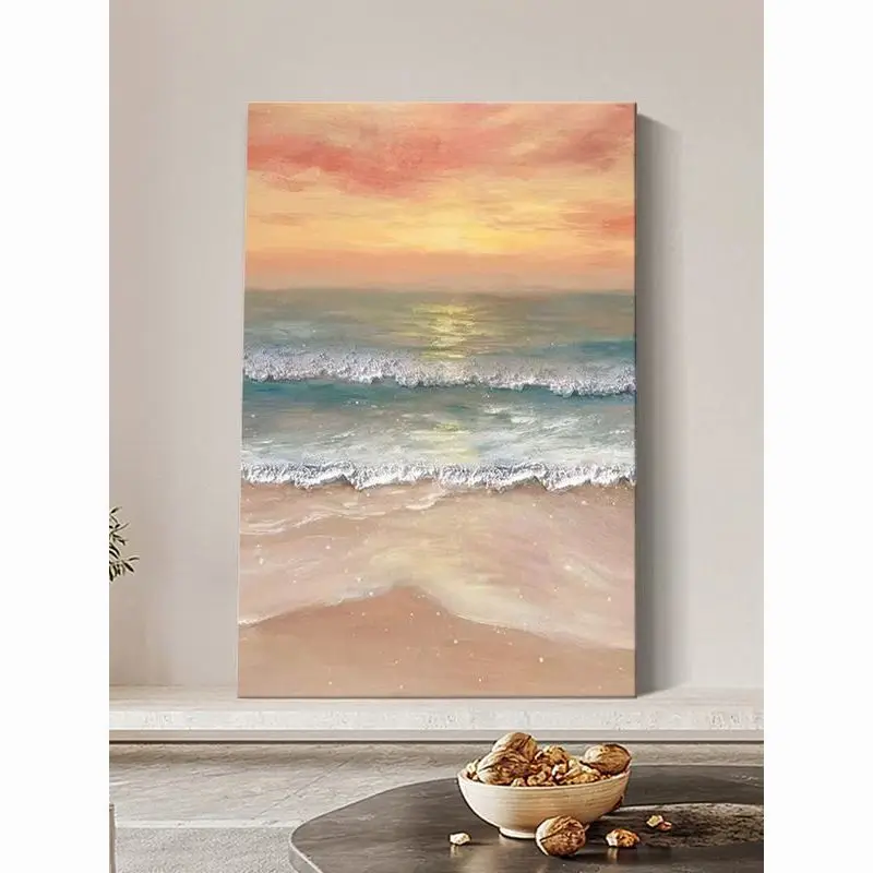 Cream wind waves pure hand-painted oil painting porch decorative painting living room abstract sea texture painting
Cream wind waves pure hand-painted oil painting porch decorative painting living room abstract sea texture painting