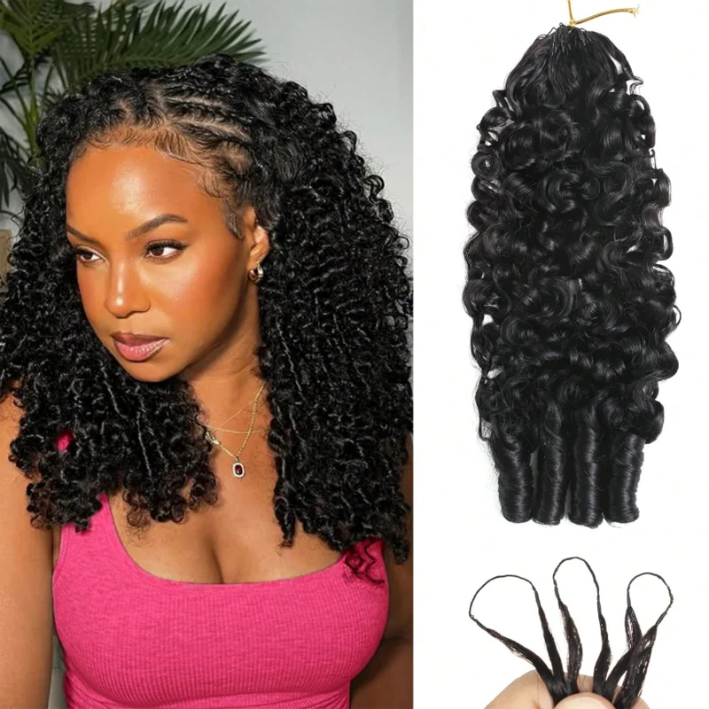 Burmese Curly Crochet Human Hair For Miracle Knots Boho Braids Burmese Curly Knotless Pre-Separated 60g / Bundle - Time-Saving
Burmese Curly Crochet Human Hair For Miracle Knots Boho Braids Burmese Curly Knotless Pre-Separated 60g / Bundle - Time-Saving