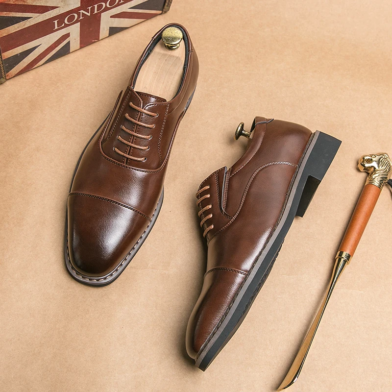 2023 Brand New Men's Genuine Leather Shoes Low Heel Men's Business Shoes Lace Up Men's Casual Shoes Banquet Senior Formal Shoes
2023 Brand New Men's Genuine Leather Shoes Low Heel Men's Business Shoes Lace Up Men's Casual Shoes Banquet Senior Formal Shoes