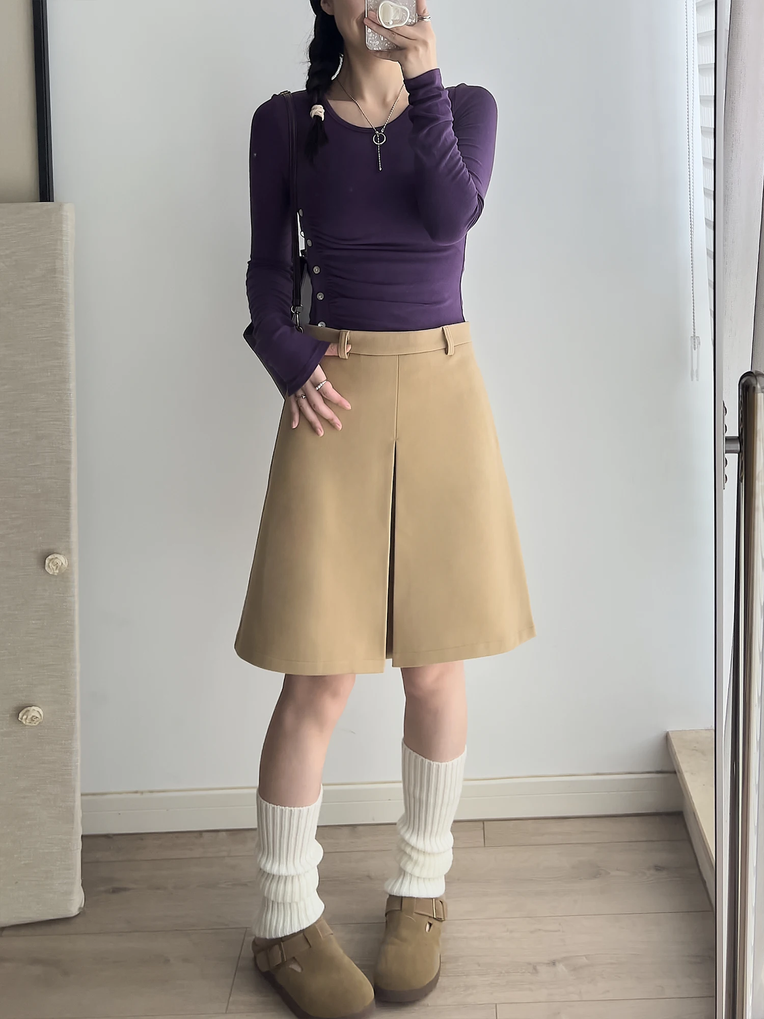 Твидовая юбка миди А-силуэта цвета хаки с завышенной талией, повседневная, для женщин, весна-осень, модный тренд, юбка-фасон для подчеркивания фигуры
Твидовая юбка миди А-силуэта цвета хаки с завышенной талией, повседневная, для женщин, весна-осень, модный тренд, юбка-фасон для подчеркивания фигуры