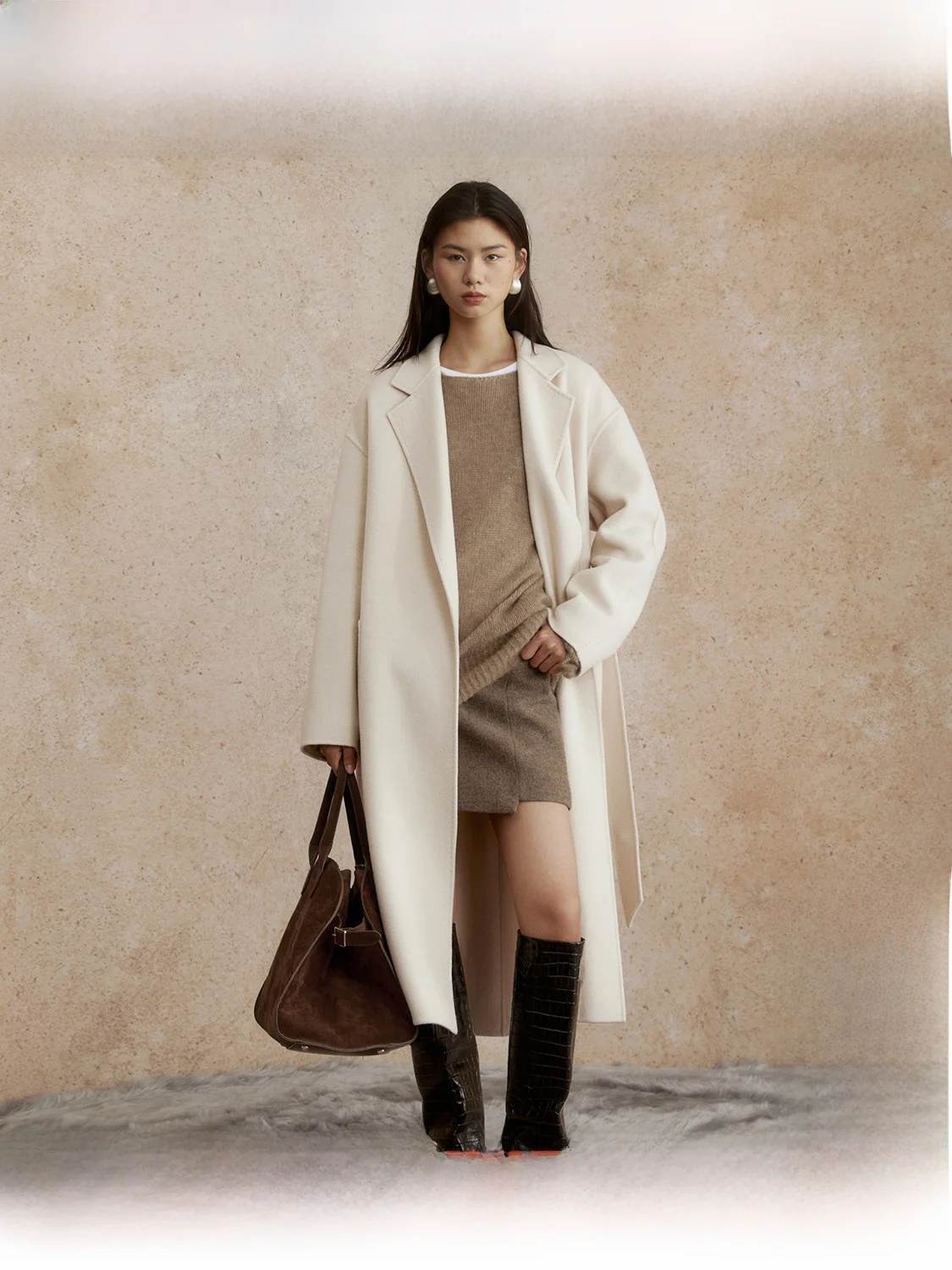 Soft Sculpture Woolen Coat for Women High Quali Batobe Coat Ele Sle Commute Artistic Straight Tube Long Sve
Soft Sculpture Woolen Coat for Women High Quali Batobe Coat Ele Sle Commute Artistic Straight Tube Long Sve