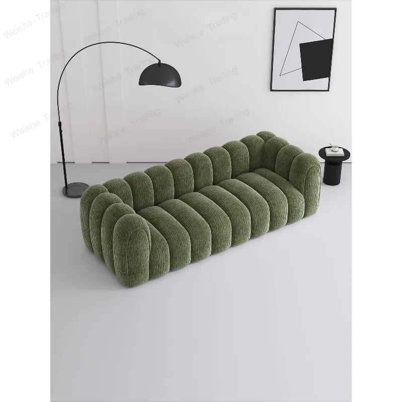 Modern simple pumpkin sofa straight row chenille creative casual marshmallow lamb wool living room sofa
Modern simple pumpkin sofa straight row chenille creative casual marshmallow lamb wool living room sofa