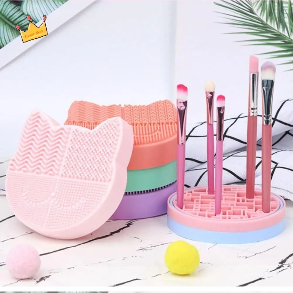 Silicone Makeup Brush Cleaning Box Portable 2 in 1 Washing Brush Pad Two-sided Multifunction Makeup Brush Dry Stand for Women
Silicone Makeup Brush Cleaning Box Portable 2 in 1 Washing Brush Pad Two-sided Multifunction Makeup Brush Dry Stand for Women