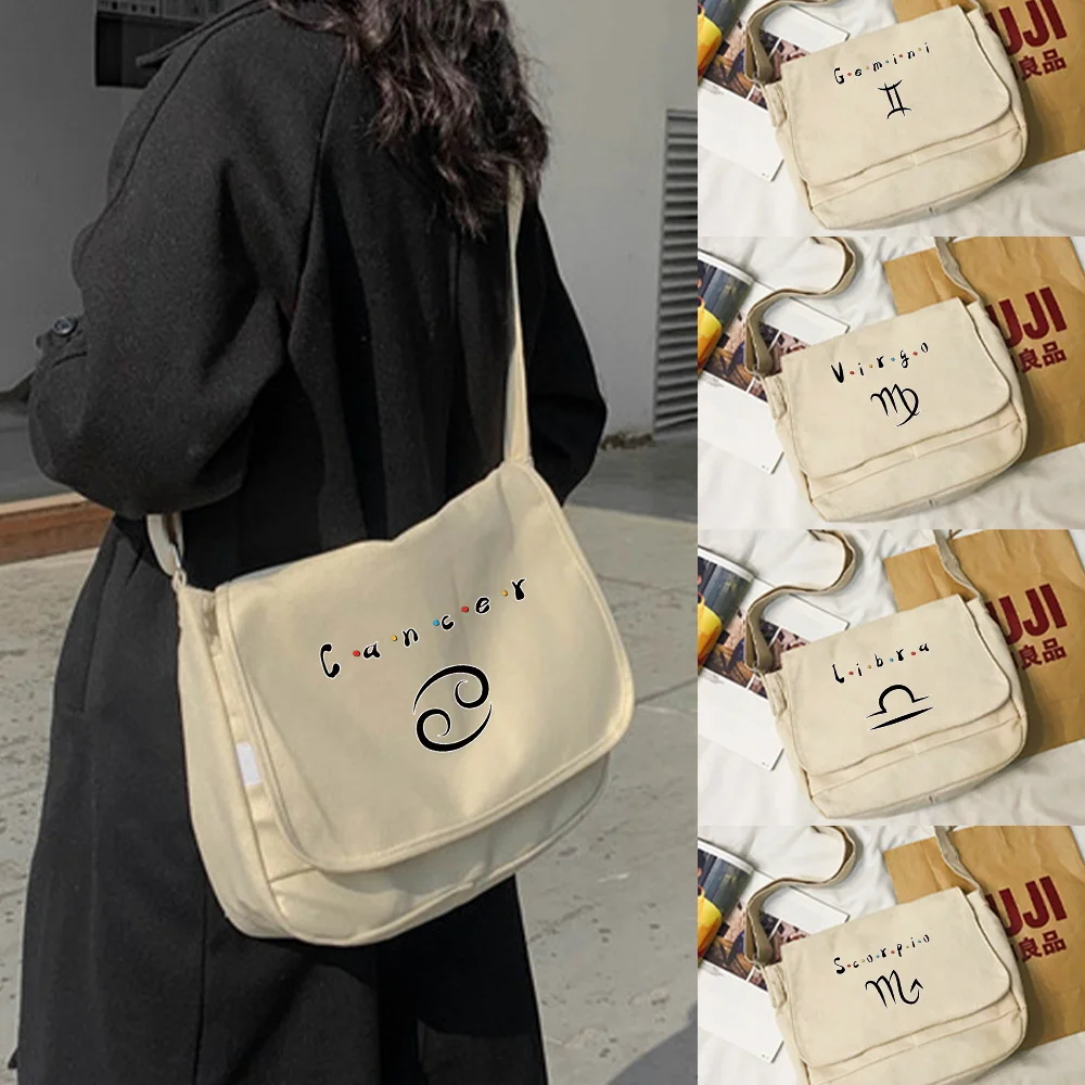 ese Simple Messenger Bag New Constellation Print Korean Bag Student Waterproof Canvas Bag Crossbody Bags for Women Satchels
ese Simple Messenger Bag New Constellation Print Korean Bag Student Waterproof Canvas Bag Crossbody Bags for Women Satchels
