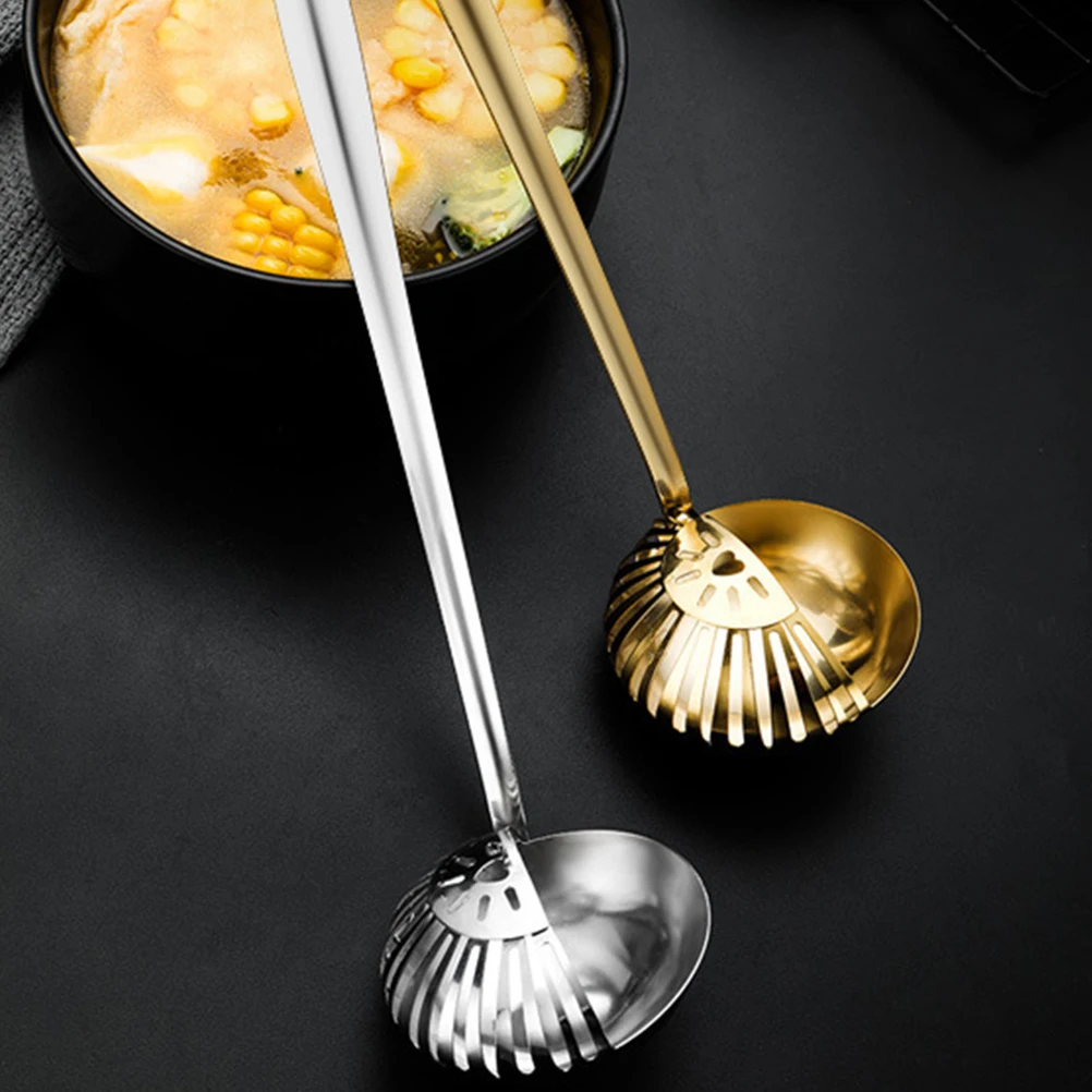 Stainless Steel Soup Long Handle Ladle Strainer Hot Pot Spoon Multi-functional Serving Tool Easy Clean Anti-Scald for Home
Stainless Steel Soup Long Handle Ladle Strainer Hot Pot Spoon Multi-functional Serving Tool Easy Clean Anti-Scald for Home