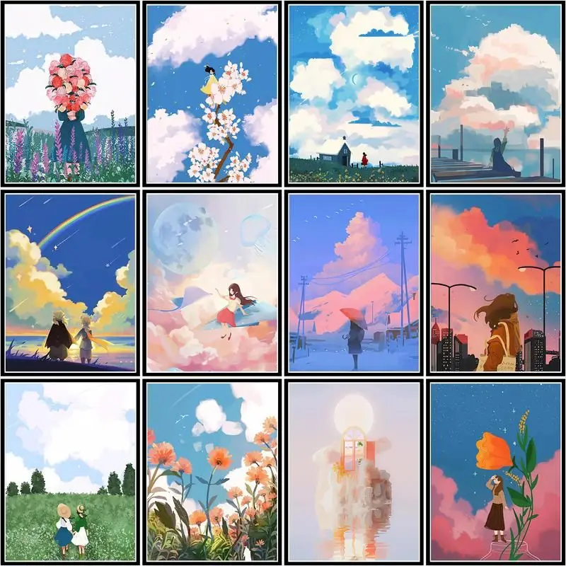 GATYZTORY Painting By Number White Cloud Scenery Drawing On Canvas Art Gift Diy Pictures By Number Girl Kits Home Decor 40x50cm
GATYZTORY Painting By Number White Cloud Scenery Drawing On Canvas Art Gift Diy Pictures By Number Girl Kits Home Decor 40x50cm