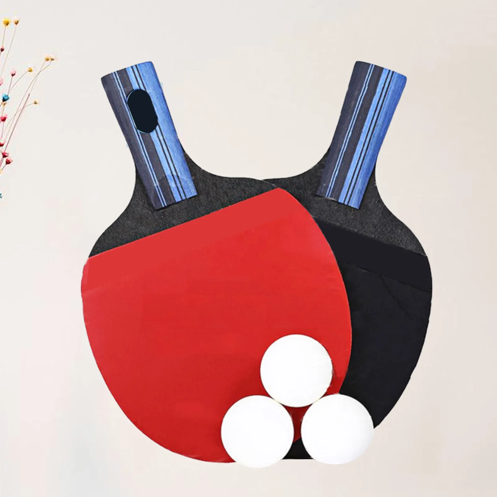 Table Tennis Racket Set Double Side Rubber Poplar Wood Long Handle Ergonomic Grip Professional Amateur Beginner Ping-Pong Board
Table Tennis Racket Set Double Side Rubber Poplar Wood Long Handle Ergonomic Grip Professional Amateur Beginner Ping-Pong Board