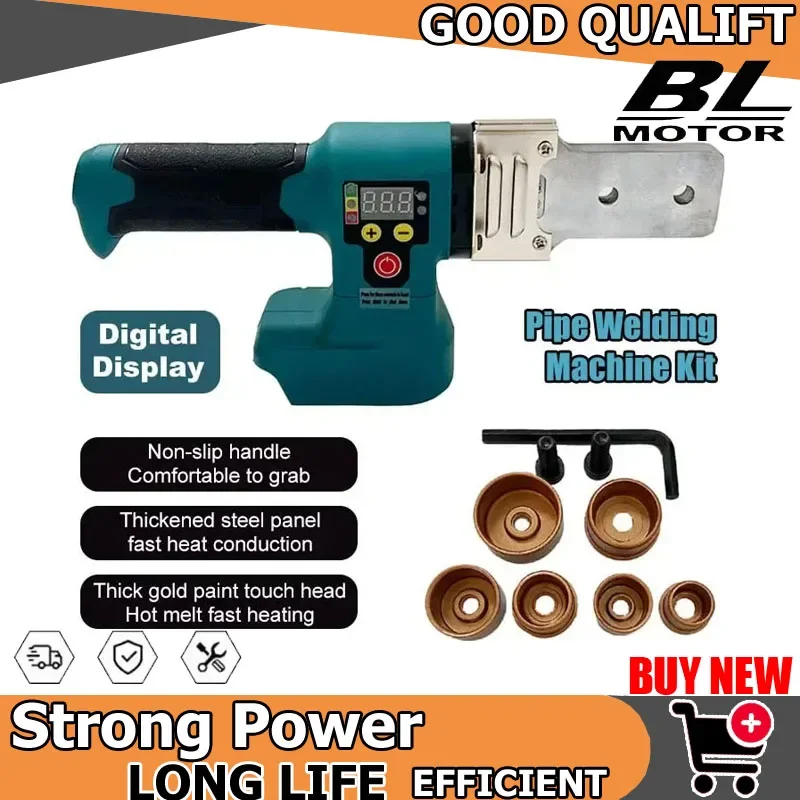 Аккумуляторный аппарат для сварки труб, паяльник для PPR/PE, инструмент для нагрева пластиковых труб, совместим с аккумулятором Makita 18 В
Аккумуляторный аппарат для сварки труб, паяльник для PPR/PE, инструмент для нагрева пластиковых труб, совместим с аккумулятором Makita 18 В