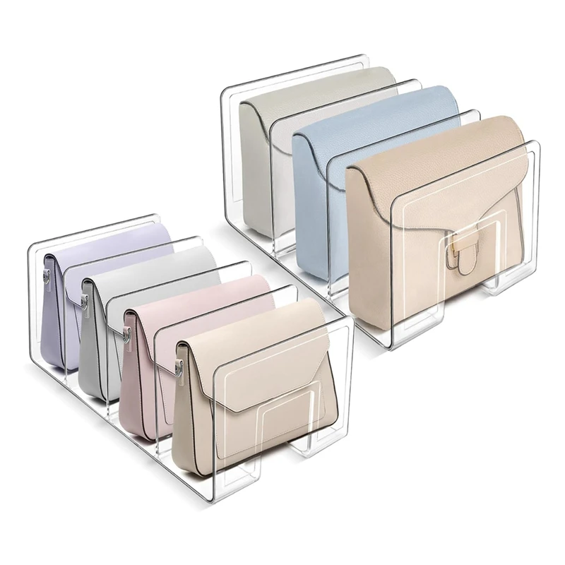 Purse Organizer For Closet, Acrylic Clear Purse Storage Organizers, 2 PCS Different Size Divider Holder,Purse Shelf-AT81
Purse Organizer For Closet, Acrylic Clear Purse Storage Organizers, 2 PCS Different Size Divider Holder,Purse Shelf-AT81