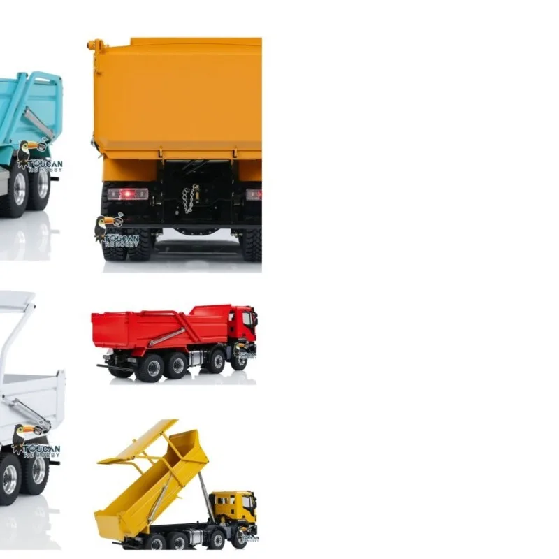 1/14 Metal Hydraulic RC Tipper Truck 4 Axles With Flip-over Cover Remote Control Dump Car For Construction Scenes
1/14 Metal Hydraulic RC Tipper Truck 4 Axles With Flip-over Cover Remote Control Dump Car For Construction Scenes