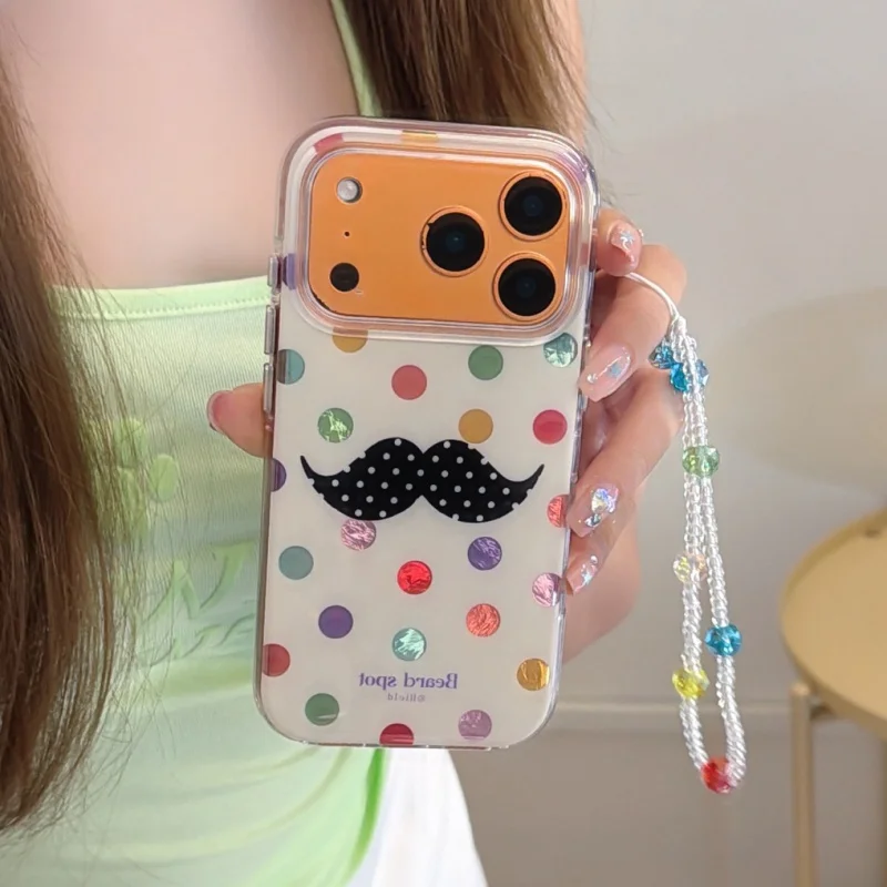 Color Polka Dot Cute Phone Case For iPhone 17 Pro 16 15 14 Pro Max Cover with Chain Fashion Shockproof Protective Cases Cartoon
Color Polka Dot Cute Phone Case For iPhone 17 Pro 16 15 14 Pro Max Cover with Chain Fashion Shockproof Protective Cases Cartoon