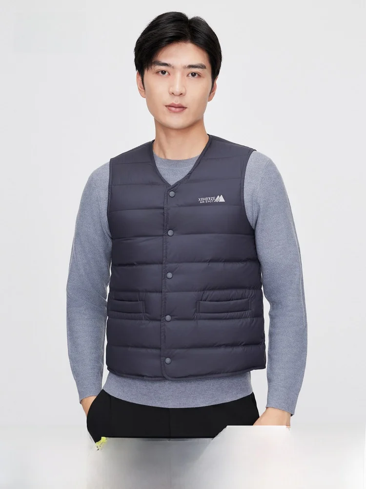 Snow Flng 2026 Spring Autumn Men's down Vest Casual Warm Busin Inner Wear Simple Dad Polyester Fiber V-ne Du down
Snow Flng 2026 Spring Autumn Men's down Vest Casual Warm Busin Inner Wear Simple Dad Polyester Fiber V-ne Du down