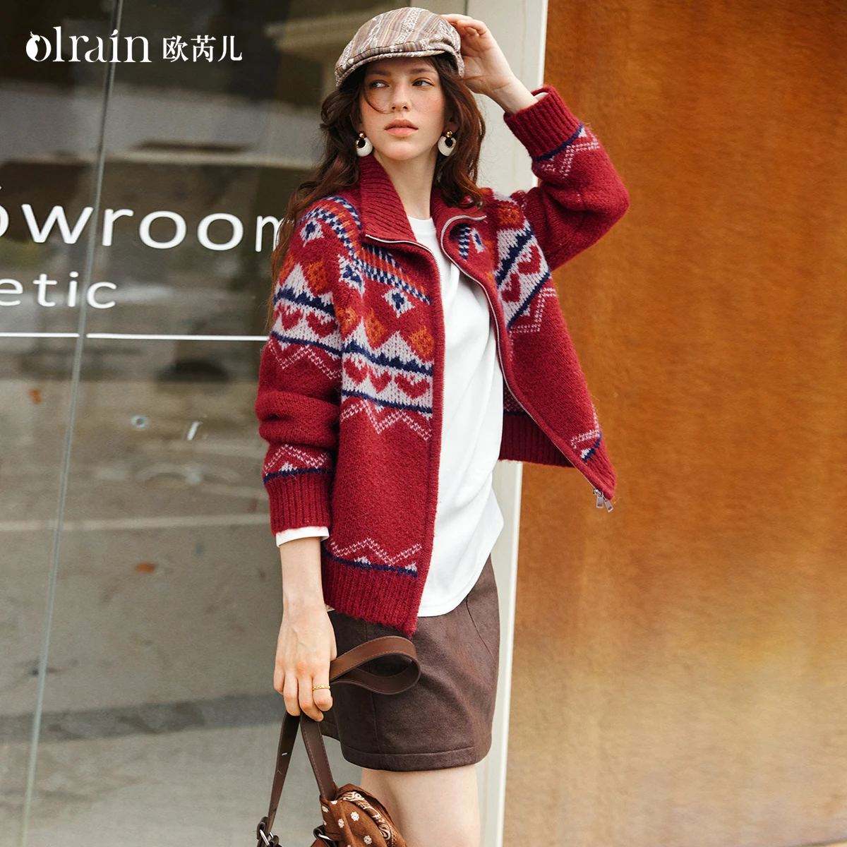 OLrain Women's Fair Isle Knit Cardigan 2025 Autumn Stand Turn-Down Collar High Strecth Sweaters Fashion Warmth Top O57DM002190
OLrain Women's Fair Isle Knit Cardigan 2025 Autumn Stand Turn-Down Collar High Strecth Sweaters Fashion Warmth Top O57DM002190