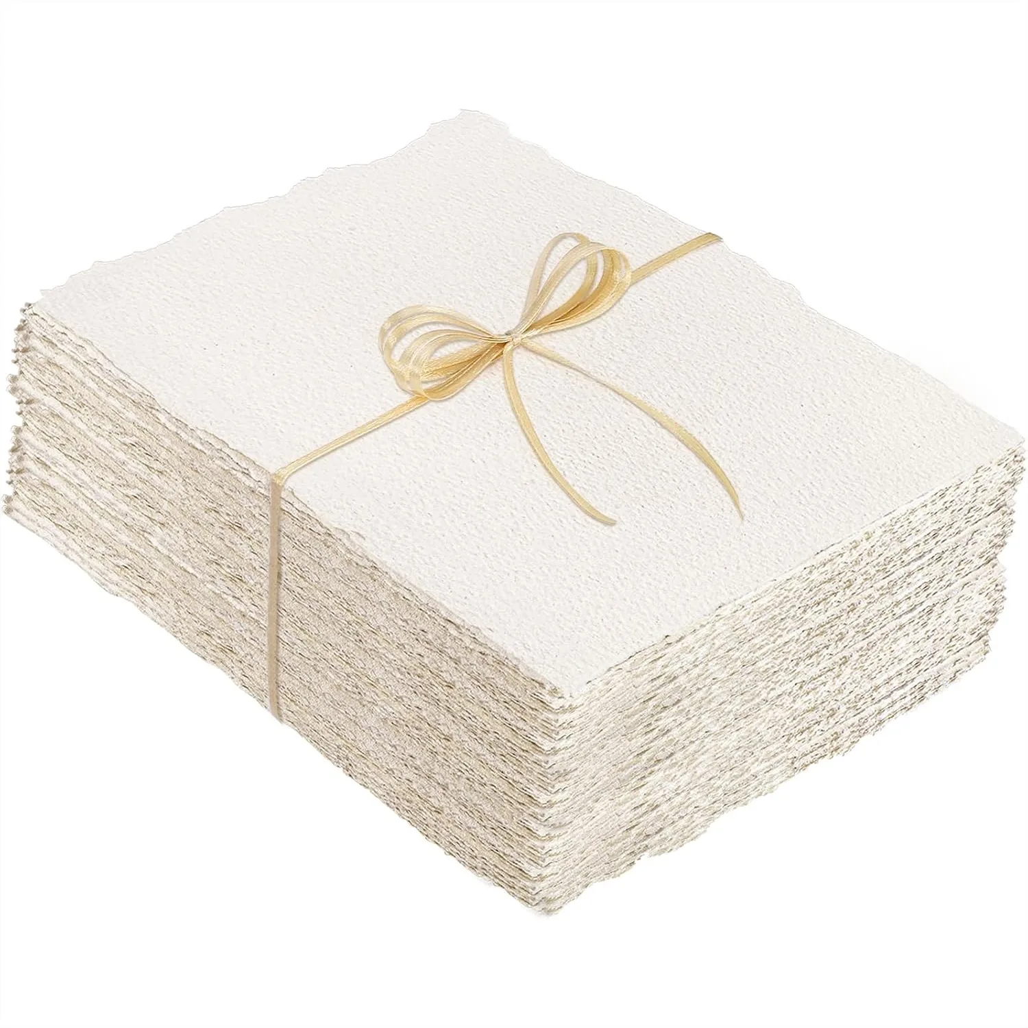 100 Sheets Watercolor Paper 5x7 inch, 300 GSM Deckled Edge Textured Handmade Paper for Watercolor Painting, Wedding Invitations
100 Sheets Watercolor Paper 5x7 inch, 300 GSM Deckled Edge Textured Handmade Paper for Watercolor Painting, Wedding Invitations