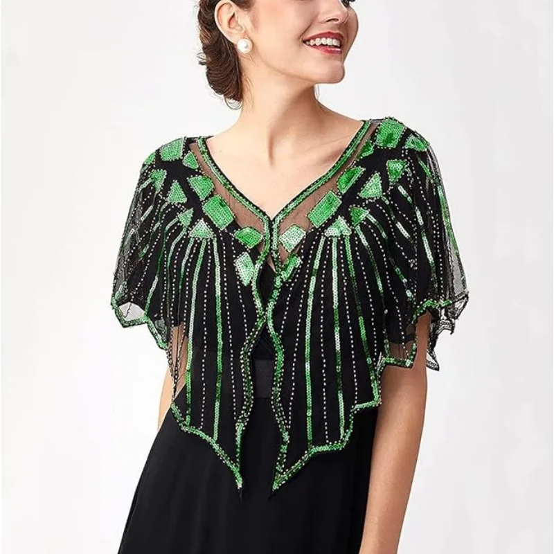 Women's Short Thin Shiny Sequin Dress Jacket Shoulder Wrap Outerwear Versatile Lightweight Polyester Fiber UV Prote...
Women's Short Thin Shiny Sequin Dress Jacket Shoulder Wrap Outerwear Versatile Lightweight Polyester Fiber UV Prote...