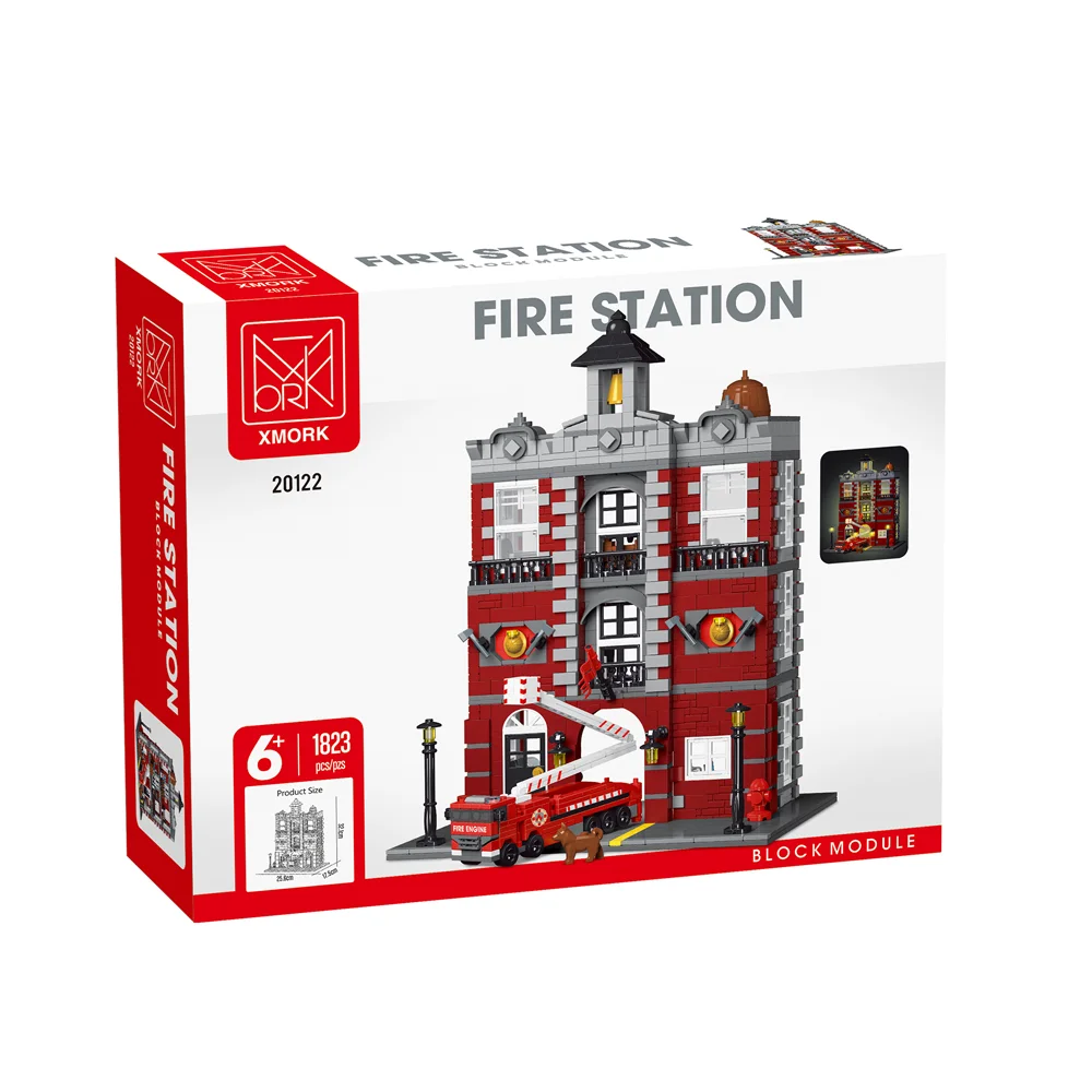 IN STOCK 20122 MOC City Fire Station Street View Building Blocks Construction Bricks Model Toys for Boys Christmas Gift Set
IN STOCK 20122 MOC City Fire Station Street View Building Blocks Construction Bricks Model Toys for Boys Christmas Gift Set