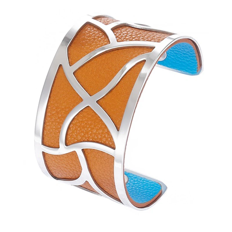 Koaem Stainless Steel Jewelry Wide Cuff Bracelet Silver Finish Interchangeable Leather Band Bangle for Woman Novelty Gifts
Koaem Stainless Steel Jewelry Wide Cuff Bracelet Silver Finish Interchangeable Leather Band Bangle for Woman Novelty Gifts