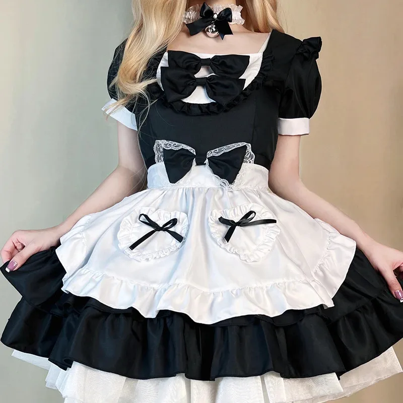 Японское милое платье Лолиты, женское платье больших размеров на Хэллоуин, кофейная официантка, вечерние представления, кружевной бант, аниме-костюм горничной; 6'x, 9;
Японское милое платье Лолиты, женское платье больших размеров на Хэллоуин, кофейная официантка, вечерние представления, кружевной бант, аниме-костюм горничной; 6'x, 9;
