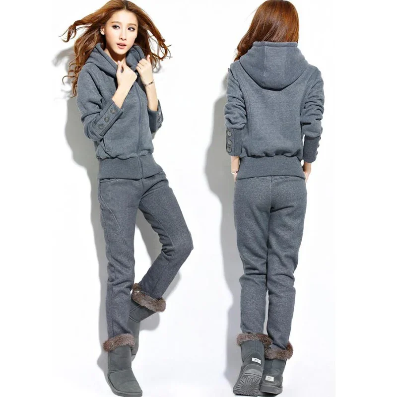 Winter 2Pcs Women Ladies Tracksuit Long Sleeve Zipper Hooded Sweatshirt Long Pants Two Piece Set Leisure Suit Women Sportwear
Winter 2Pcs Women Ladies Tracksuit Long Sleeve Zipper Hooded Sweatshirt Long Pants Two Piece Set Leisure Suit Women Sportwear