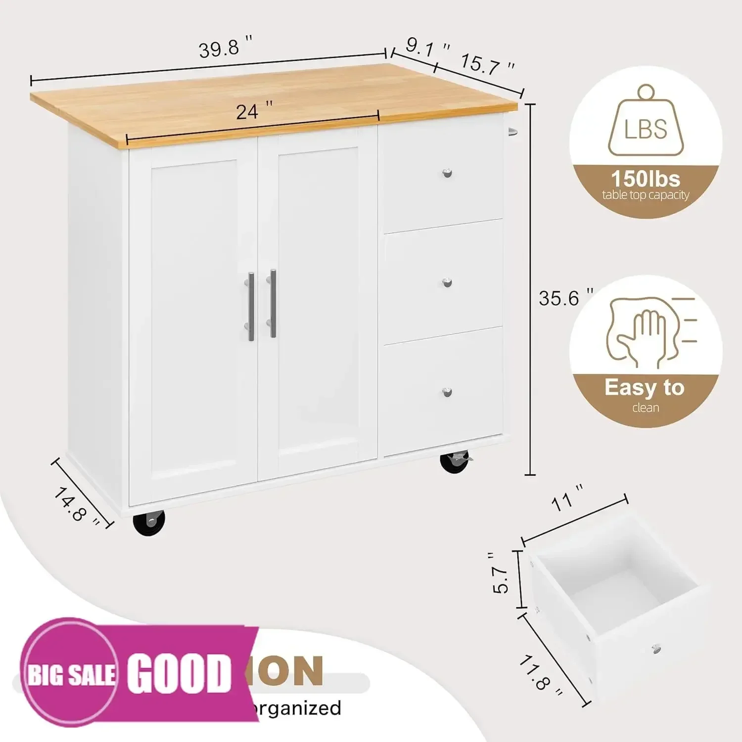 Горячие продажи! НОВИНКА! Кухонный островок с откидной столешницей, передвижной стол-островок с местом для хранения, кухонный шкаф на колесиках с
Горячие продажи! НОВИНКА! Кухонный островок с откидной столешницей, передвижной стол-островок с местом для хранения, кухонный шкаф на колесиках с