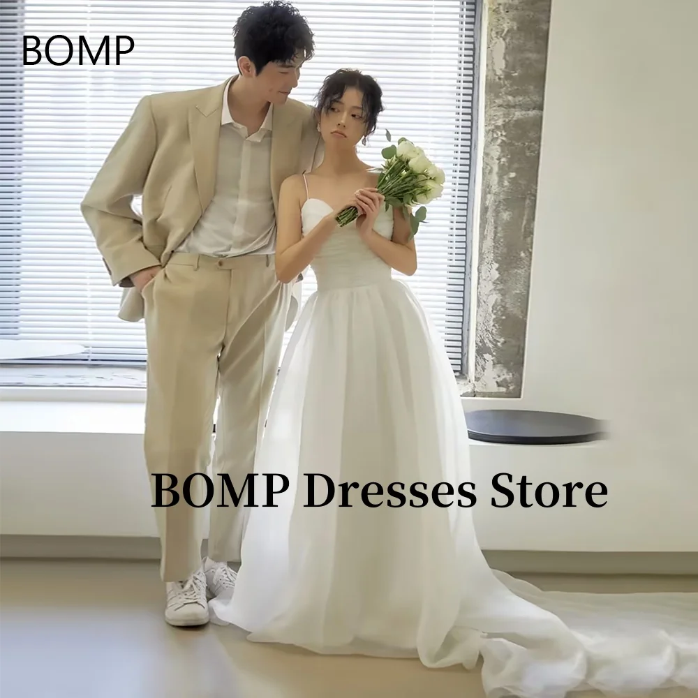 BOMP Elegant Evening Dresses Organza Sweep Strain Bridal Gowns A-Line Korea Wedding Dress Photo Shoot Customized
BOMP Elegant Evening Dresses Organza Sweep Strain Bridal Gowns A-Line Korea Wedding Dress Photo Shoot Customized