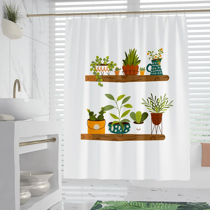 Simple Plants washable Dirt-Resistant Shower Curtain Shower Head waterproof Polyester Bath Curtain For Home Decor Accessories
Simple Plants washable Dirt-Resistant Shower Curtain Shower Head waterproof Polyester Bath Curtain For Home Decor Accessories
