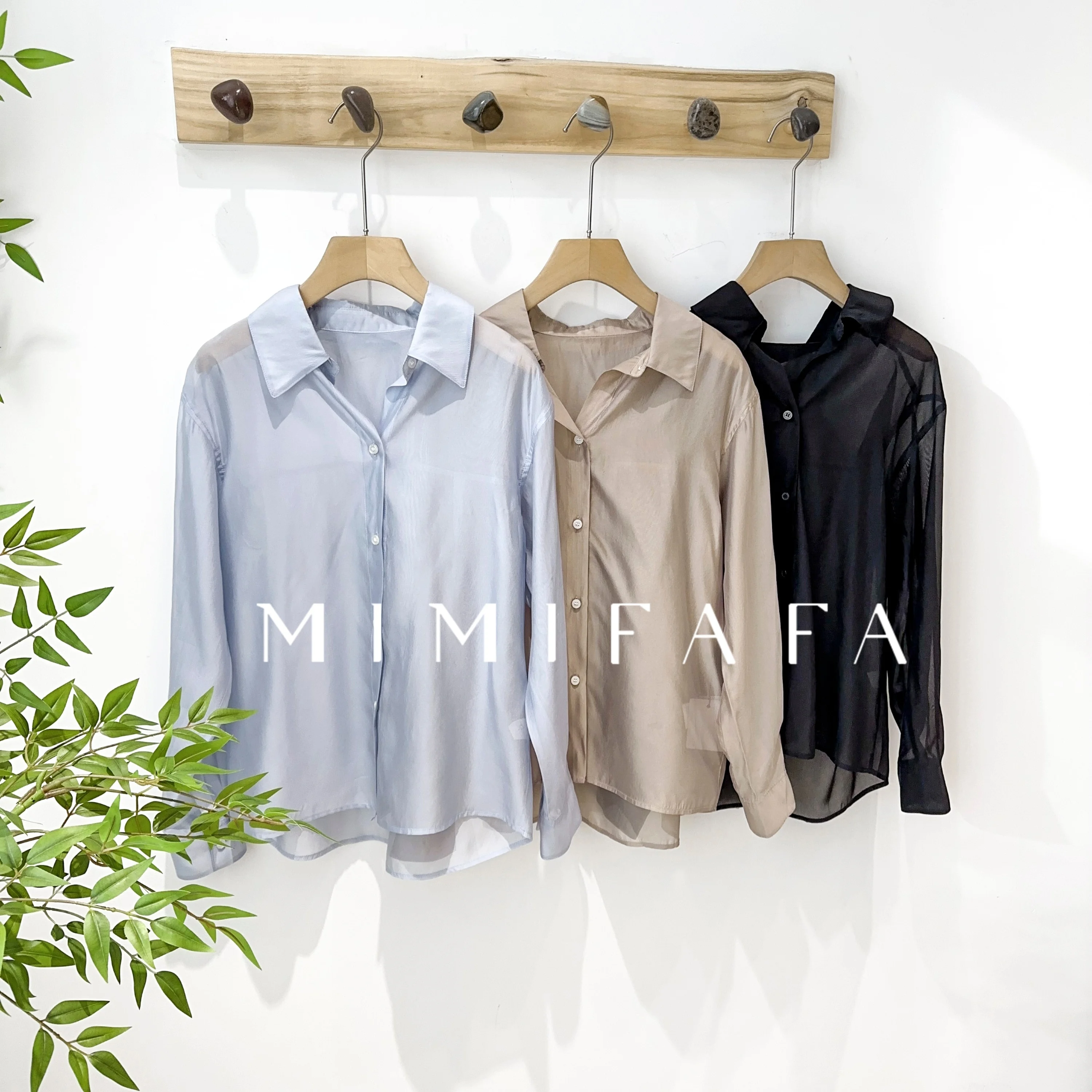 Mimifafa JIGTT Pure Original 26 New Silk Lightweight Airy Simple Shirt Women's Skin-friendly Breathable Long Sleeve Button-up
Mimifafa JIGTT Pure Original 26 New Silk Lightweight Airy Simple Shirt Women's Skin-friendly Breathable Long Sleeve Button-up