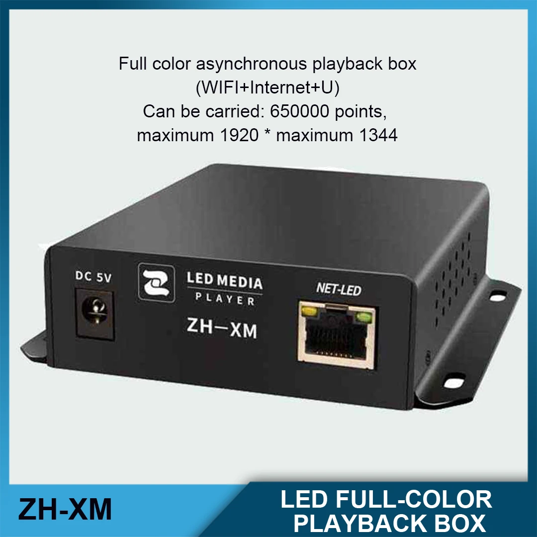 ZH-XM Full-Color Asynchronous LED Player Box Display Screen Control System Support Simultaneous Playback Of Two Video Windows
ZH-XM Full-Color Asynchronous LED Player Box Display Screen Control System Support Simultaneous Playback Of Two Video Windows
