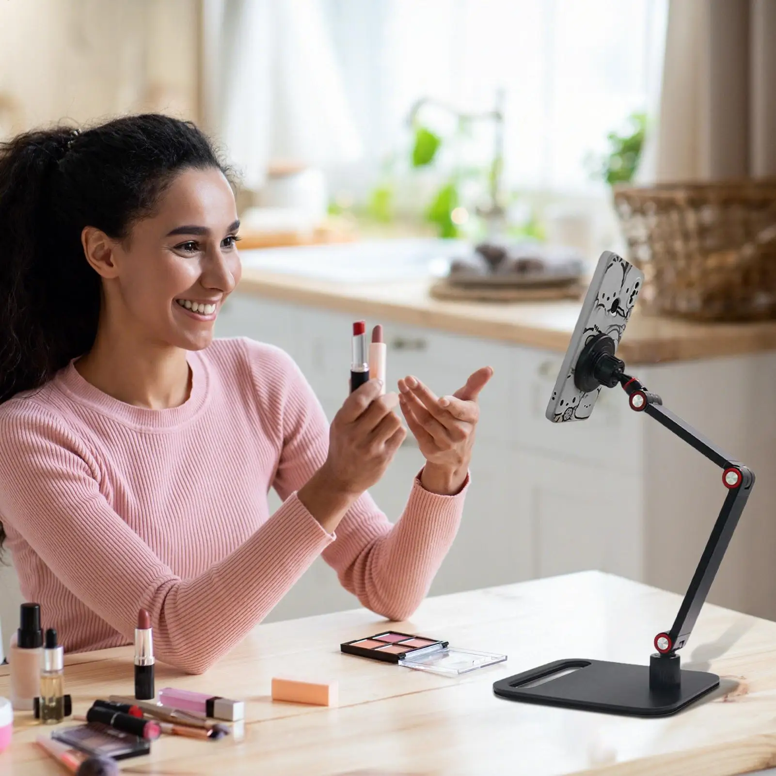 Магнитный держатель телефона для стола, регулируемая подставка для телефона для записи видео, вращение на 360 градусов, портативное складное крепление, поддержка 
Магнитный держатель телефона для стола, регулируемая подставка для телефона для записи видео, вращение на 360 градусов, портативное складное крепление, поддержка