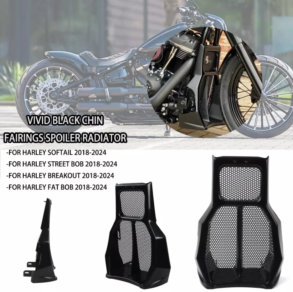 New Front Spoiler Fairing Chin Spoiler Radiator Guard Cover For Harley Breakout Fat Bob Fat Boy Street Bob 2018-2024 2025
New Front Spoiler Fairing Chin Spoiler Radiator Guard Cover For Harley Breakout Fat Bob Fat Boy Street Bob 2018-2024 2025
