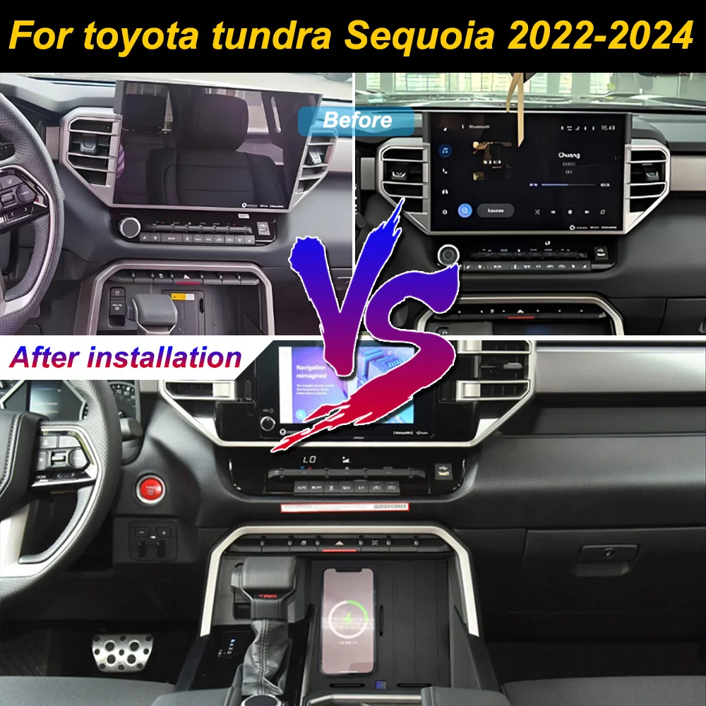 for Toyota Tundra Sequoia 2022-2024 Car Wireless Mobile Phone Charger Center Console Storage 18W iphone fast charge plate holder
for Toyota Tundra Sequoia 2022-2024 Car Wireless Mobile Phone Charger Center Console Storage 18W iphone fast charge plate holder