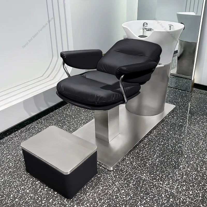 Nordic Fashion Shampoo Chairs Ceramic Massage Stainless Steel Barber Shop Shampoo Bed Ergonomics Salon Furniture Silla FYSC
Nordic Fashion Shampoo Chairs Ceramic Massage Stainless Steel Barber Shop Shampoo Bed Ergonomics Salon Furniture Silla FYSC