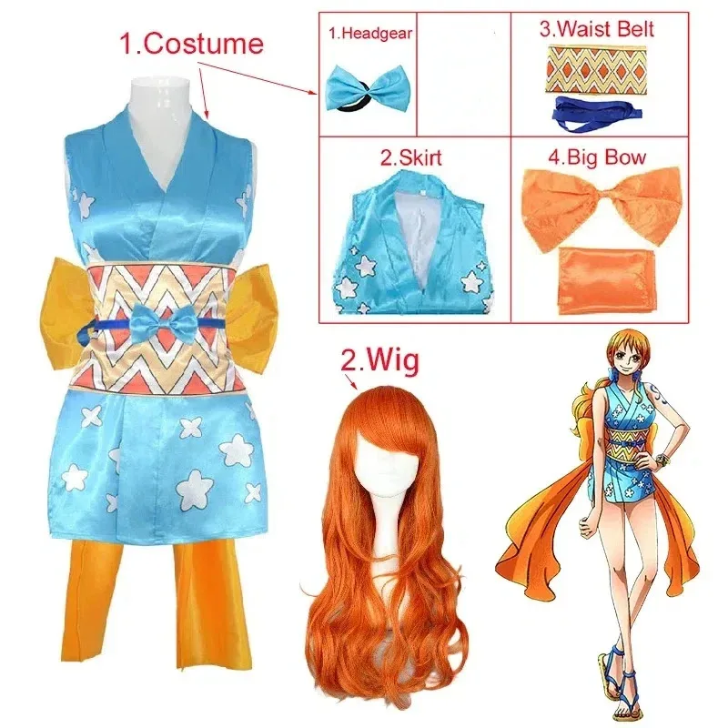 Sexy Halloween Cosplay for Adults Anime One Piece Nami Costume Costume Halloween NAMI Sexy Satin Printed Short Kimono Cosplay
Sexy Halloween Cosplay for Adults Anime One Piece Nami Costume Costume Halloween NAMI Sexy Satin Printed Short Kimono Cosplay