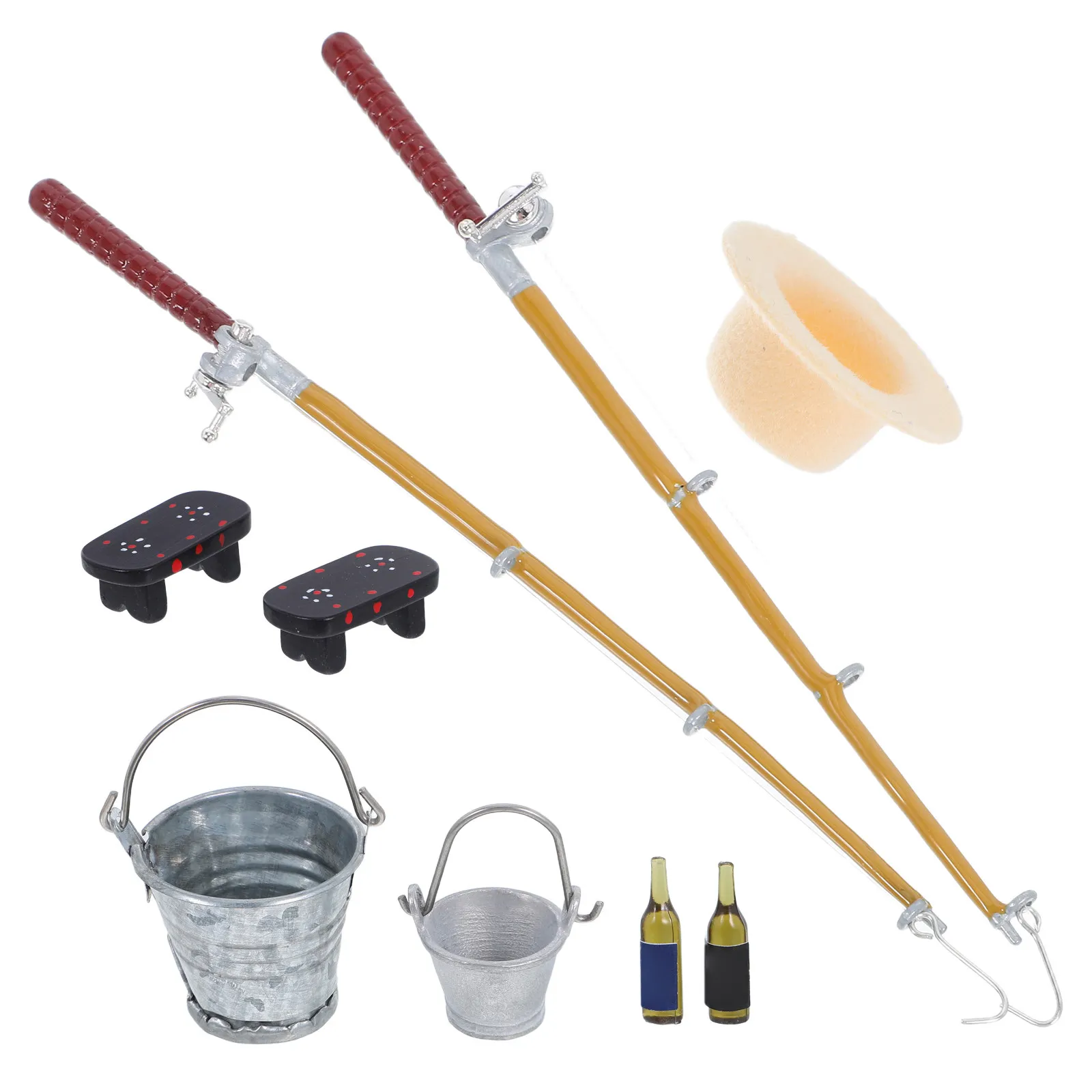1Set Miniature Fishing Rod Simulated Outdoor Scenery Decor Miniature House Supply Kids House Decor Small Fishing Ornament
1Set Miniature Fishing Rod Simulated Outdoor Scenery Decor Miniature House Supply Kids House Decor Small Fishing Ornament