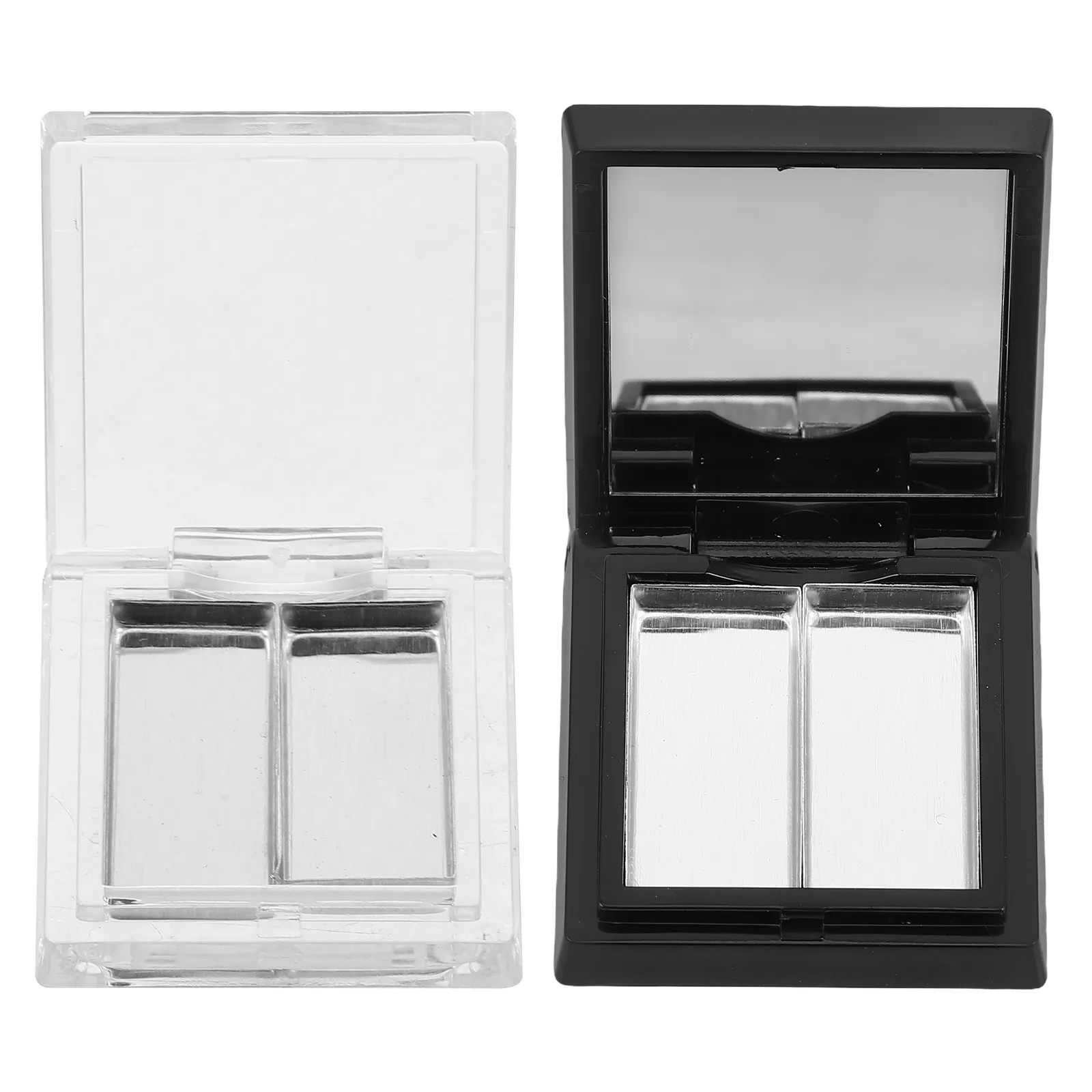2Pcs DIY Makeup Palette Empty Eyeshadow Dual Compartment Tray Contour Highlighter Blush Portable Travel Organizer
2Pcs DIY Makeup Palette Empty Eyeshadow Dual Compartment Tray Contour Highlighter Blush Portable Travel Organizer