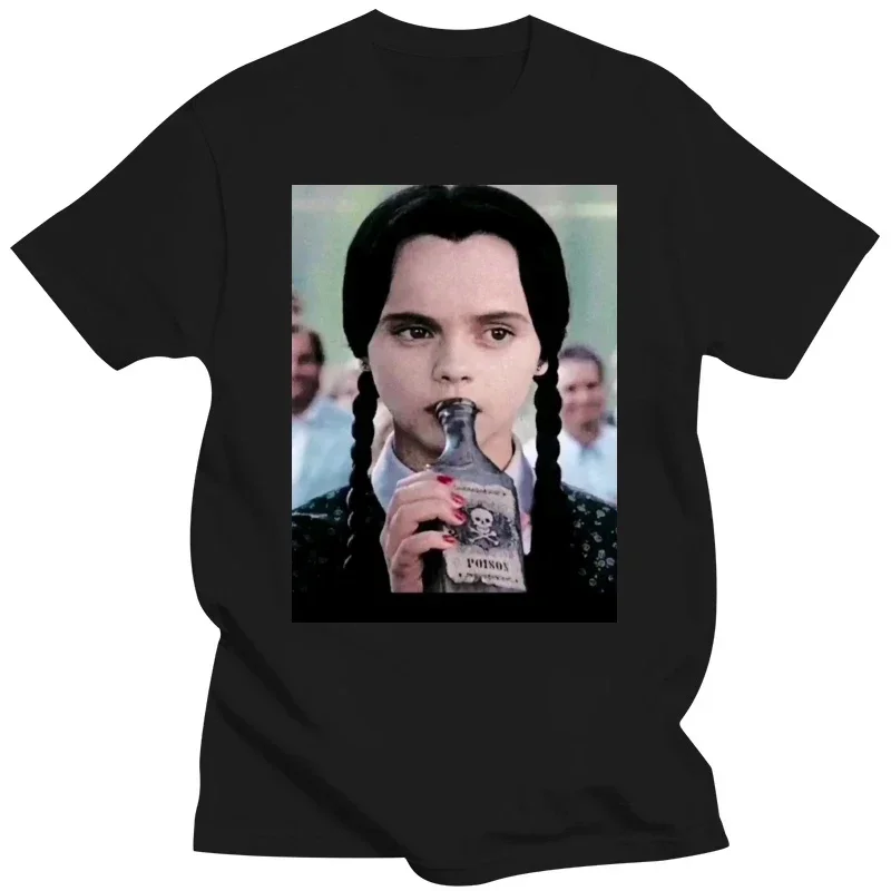 2024 DMN T-Shirt Gift WKVI Black Wednesday Addams quot Poison quot Short Sleeve Cotton heavyweight Informal Round Neck Hot Sale
2024 DMN T-Shirt Gift WKVI Black Wednesday Addams quot Poison quot Short Sleeve Cotton heavyweight Informal Round Neck Hot Sale