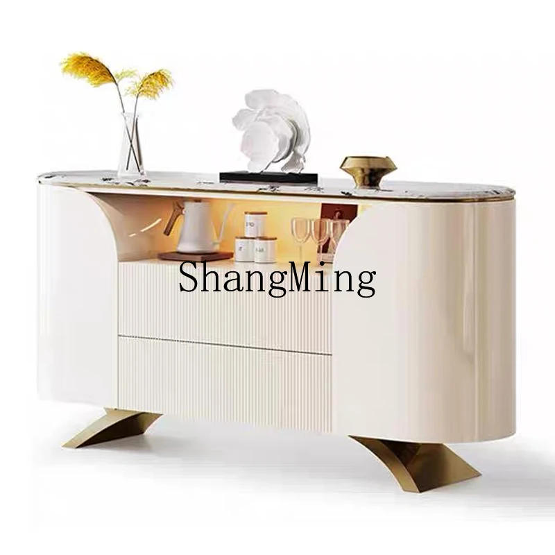 HJ light luxury dining side cabinet living room wall storage natural marble high-end wine cabinet round entrance bucket cabinet
HJ light luxury dining side cabinet living room wall storage natural marble high-end wine cabinet round entrance bucket cabinet