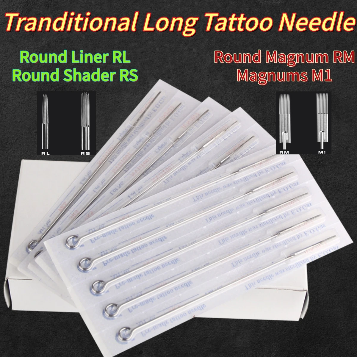 50PCS Tattoo Needles Disposable RL RS M1 RM Sterilized Tattoo Needle for Standard Tattoo Machine & Grips Makeup Machine Supply
50PCS Tattoo Needles Disposable RL RS M1 RM Sterilized Tattoo Needle for Standard Tattoo Machine & Grips Makeup Machine Supply