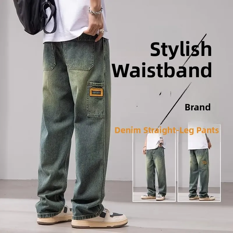 Изношенные мужские джинсы, весенне-осенние свободные износостойкие прямые брюки в стиле ретро, широкие брюки большого размера с поясом, средней и высокой талией
Изношенные мужские джинсы, весенне-осенние свободные износостойкие прямые брюки в стиле ретро, широкие брюки большого размера с поясом, средней и высокой талией