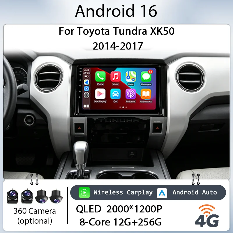 for Toyota Tundra XK50 2014-2017 Car Stereo 9" IPS HD Touch Screen Android 16 GPS Navi BT WiFi DSP Audio Kit Player Multimedia
for Toyota Tundra XK50 2014-2017 Car Stereo 9" IPS HD Touch Screen Android 16 GPS Navi BT WiFi DSP Audio Kit Player Multimedia
