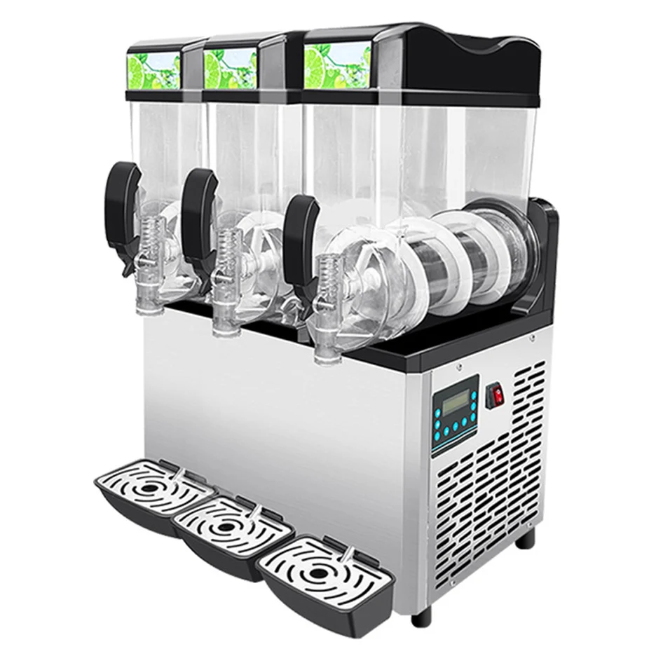 Smoothie Machine 3 Tanks 15L Slushy Maker Slushie Ice Making Machine Frozen Drink Slush Machine For Commercial Food
Smoothie Machine 3 Tanks 15L Slushy Maker Slushie Ice Making Machine Frozen Drink Slush Machine For Commercial Food
