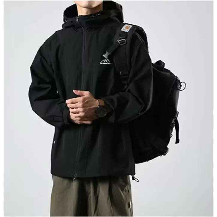 Мужская демисезонная куртка свободного кроя с капюшоном, на двойной молнии, для активного отдыха, водонепроницаемая, из полиэстера, для повседневной носки
Мужская демисезонная куртка свободного кроя с капюшоном, на двойной молнии, для активного отдыха, водонепроницаемая, из полиэстера, для повседневной носки