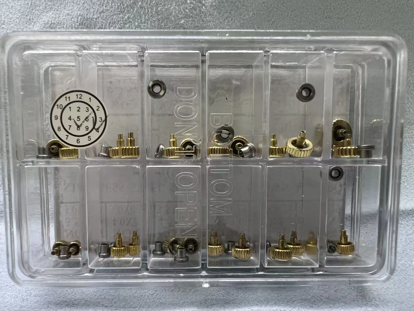 Golden Color Stainless Steel Watch Crowns Kit 3.5mm to 7.0mm Head Diameter Screw Down Threaded Watch Crown with Case Tube W663G
Golden Color Stainless Steel Watch Crowns Kit 3.5mm to 7.0mm Head Diameter Screw Down Threaded Watch Crown with Case Tube W663G