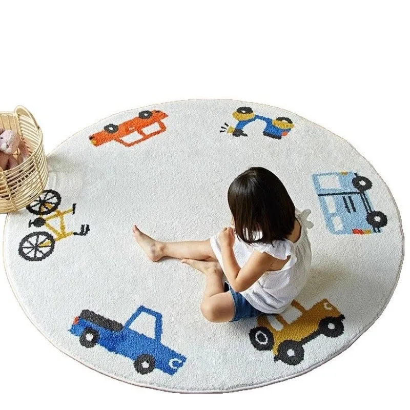 Round cartoon cute carpet study living room sofa children's room swivel chair floor mat
Round cartoon cute carpet study living room sofa children's room swivel chair floor mat