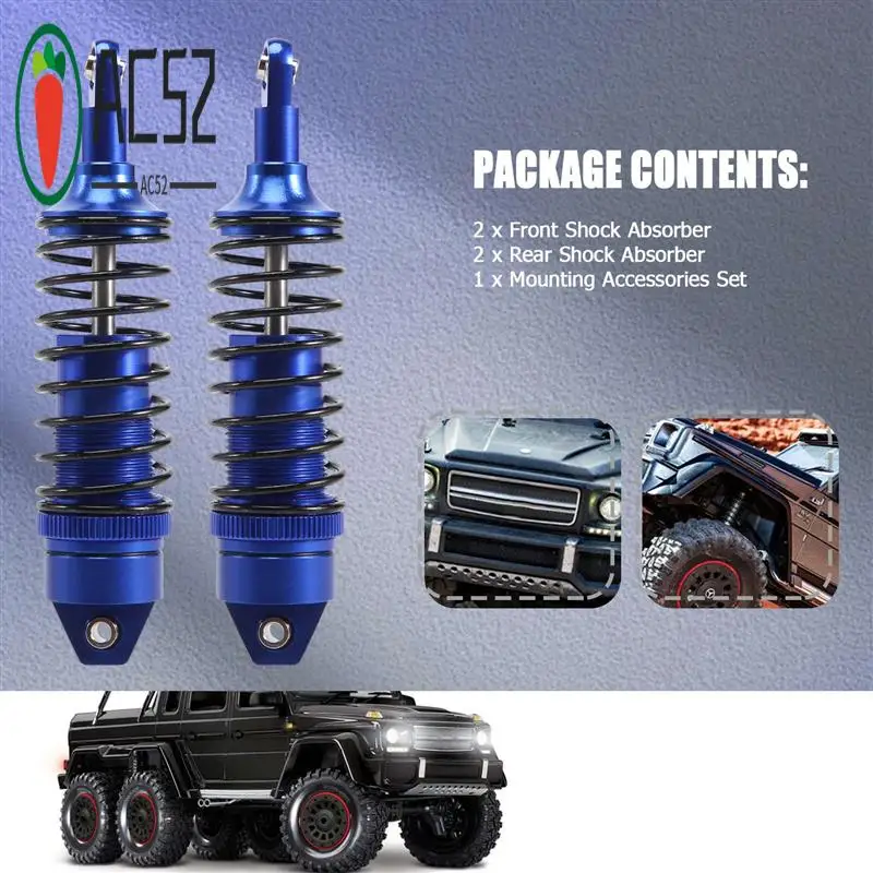 AC52-металлический передний и задний амортизатор для Traxxas Slash 4X4 VXL 2WD Rustler Stampede Hoss 1/10, детали для обновления радиоуправляемого автомобиля
AC52-металлический передний и задний амортизатор для Traxxas Slash 4X4 VXL 2WD Rustler Stampede Hoss 1/10, детали для обновления радиоуправляемого автомобиля